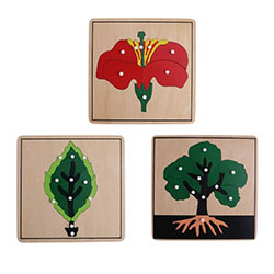 montessori flower tree puzzles