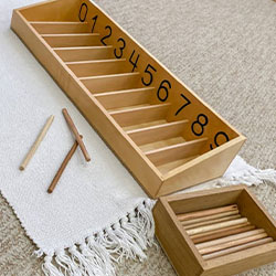 montessori math spindle box